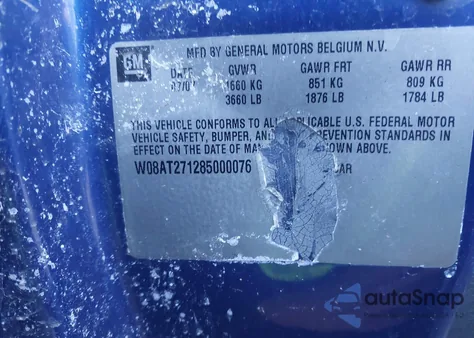 2008 Saturn Astra Xr z USA, uszkodzony, nr VIN W08AT271285000076